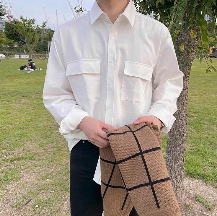 Casual Loose Fit Long Sleeve Shirt