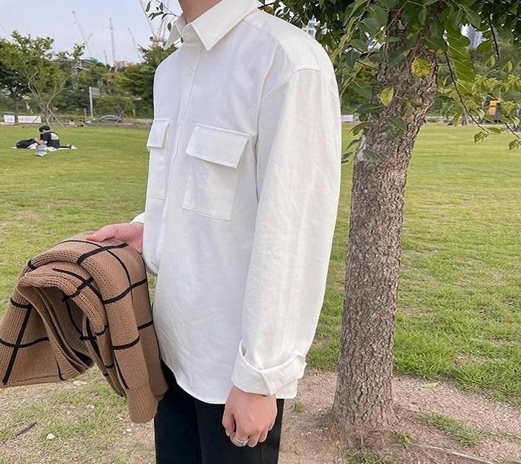 Casual Loose Fit Long Sleeve Shirt