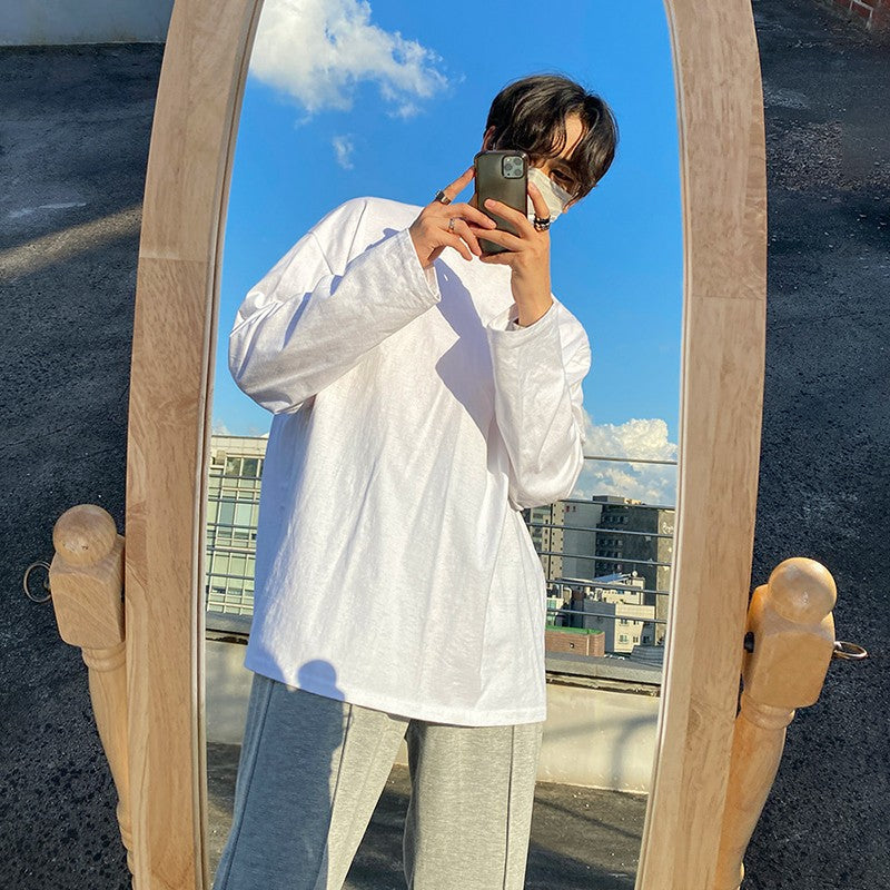 Casual Loose Fit Long Sleeve Tee