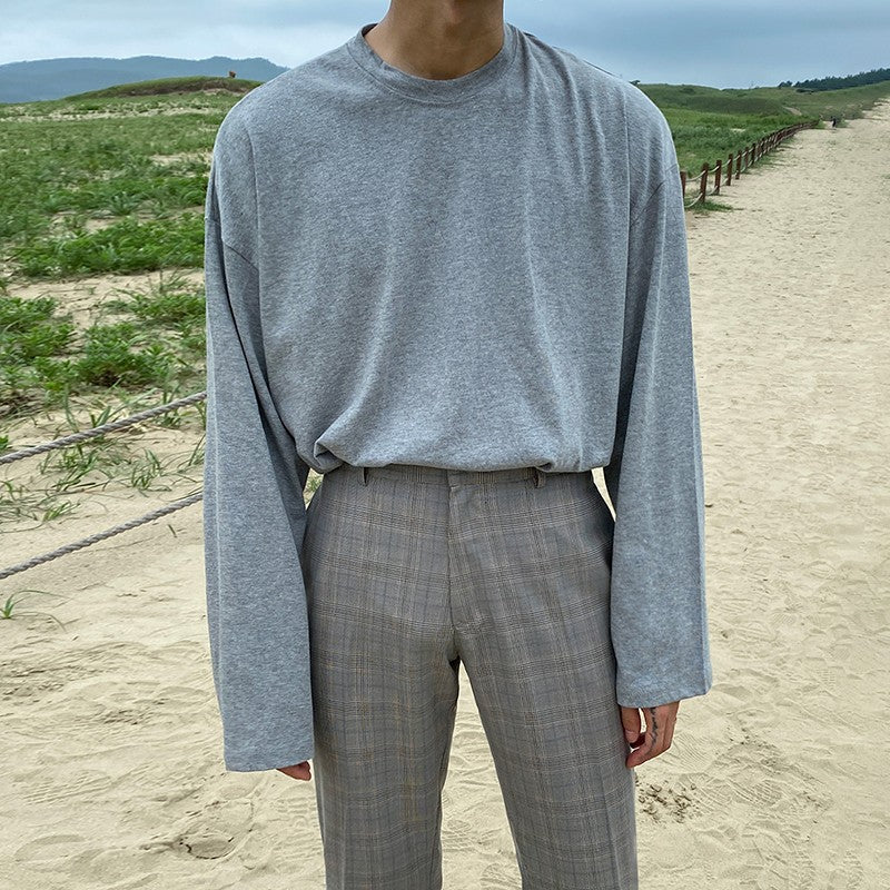 Casual Loose Fit Long Sleeve Tee