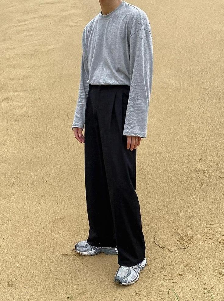 Casual Loose Fit Long Sleeve Tee