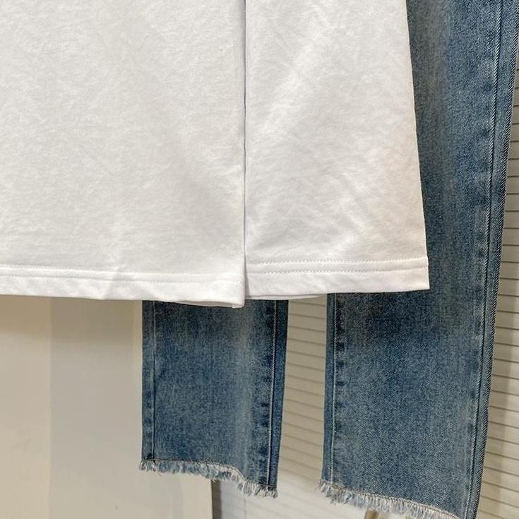 Casual Loose Fit Long Sleeve Tee
