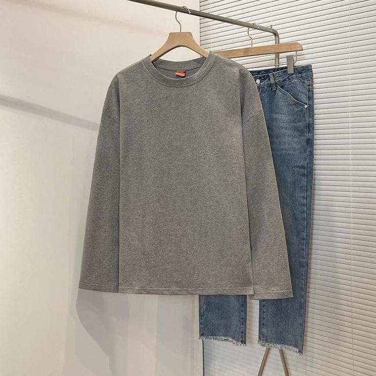 Casual Loose Fit Long Sleeve Tee