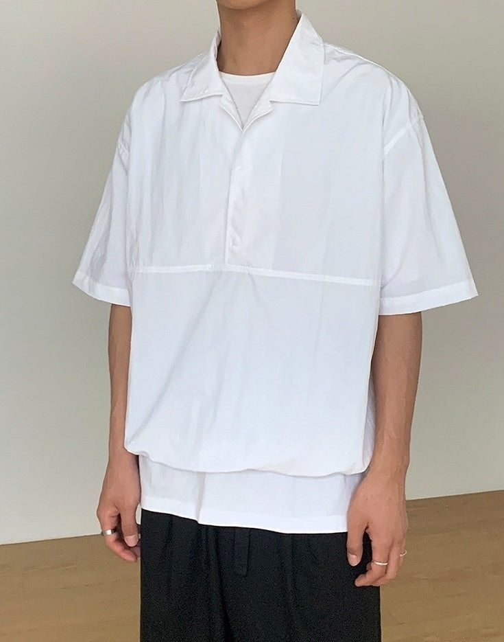 Casual Loose Fit Short Sleeve Shirt
