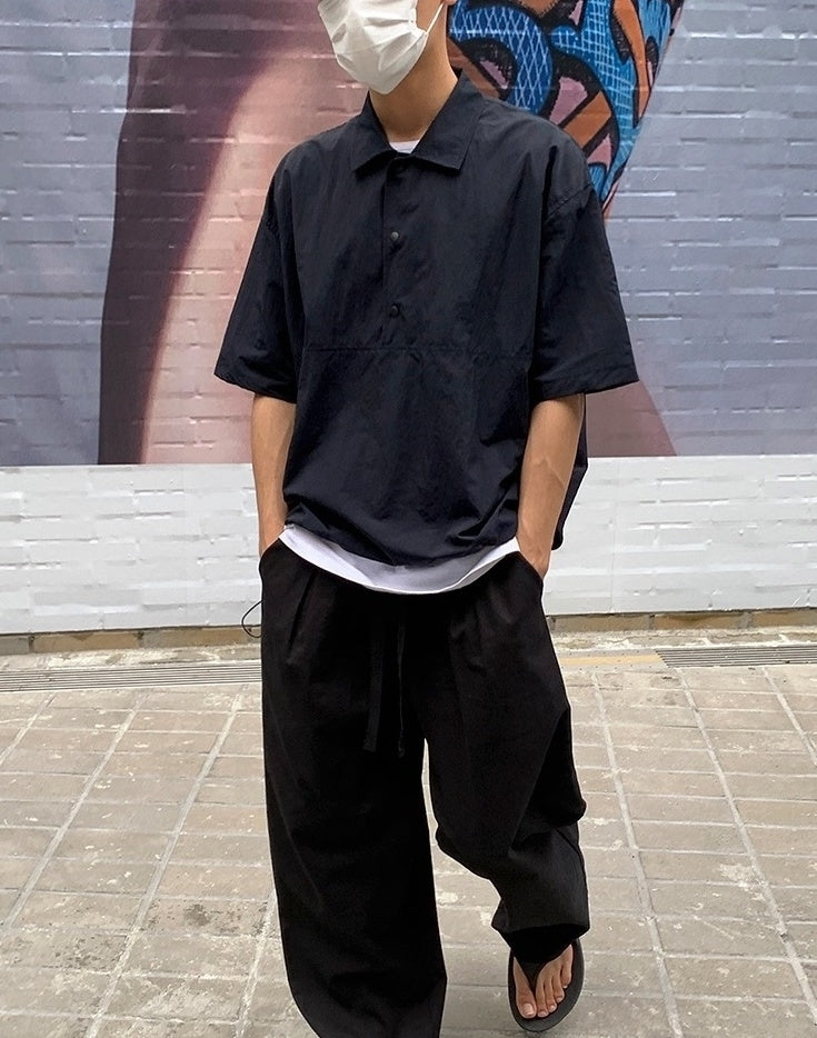 Casual Loose Fit Short Sleeve Shirt