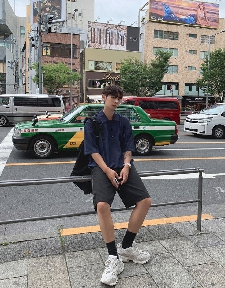 Casual Loose Fit Short Sleeve Shirt