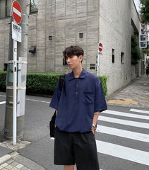 Casual Loose Fit Short Sleeve Shirt