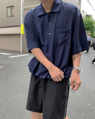 Casual Loose Fit Short Sleeve Shirt