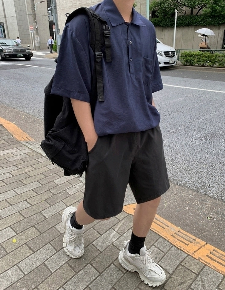 Casual Loose Fit Short Sleeve Shirt