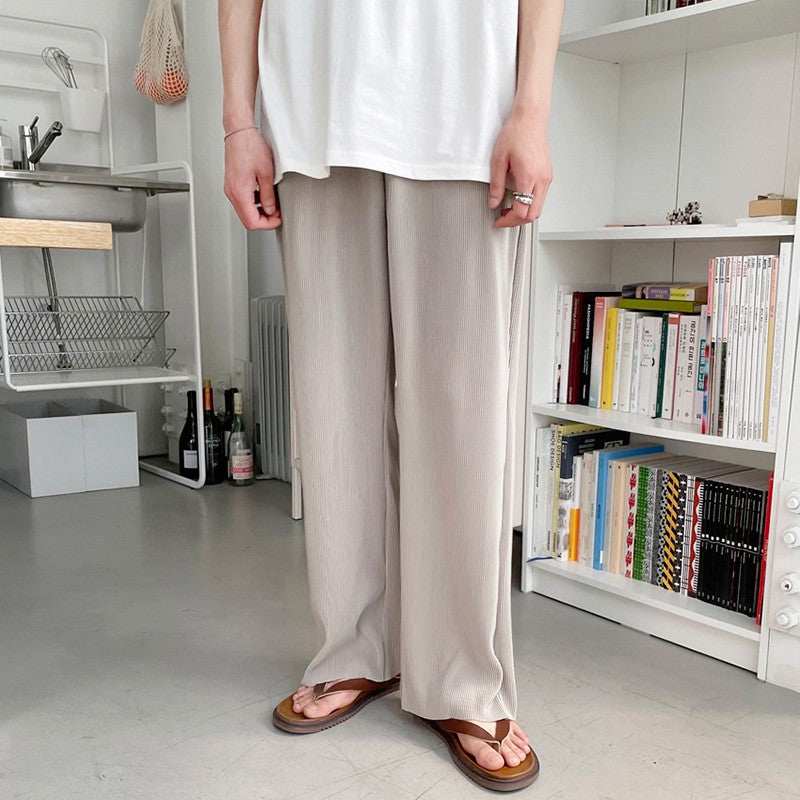 Casual Loose Ice Silk Trousers