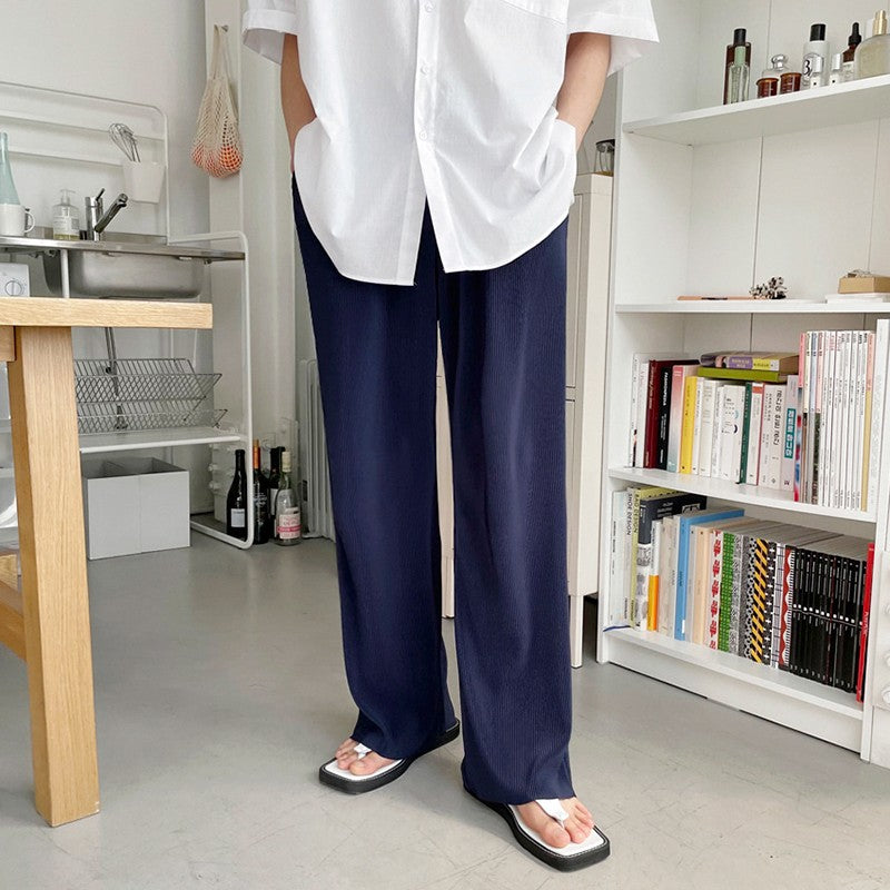 Casual Loose Ice Silk Trousers