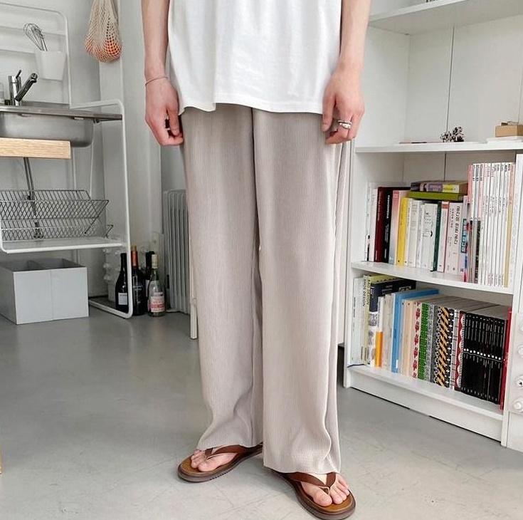 Casual Loose Ice Silk Trousers