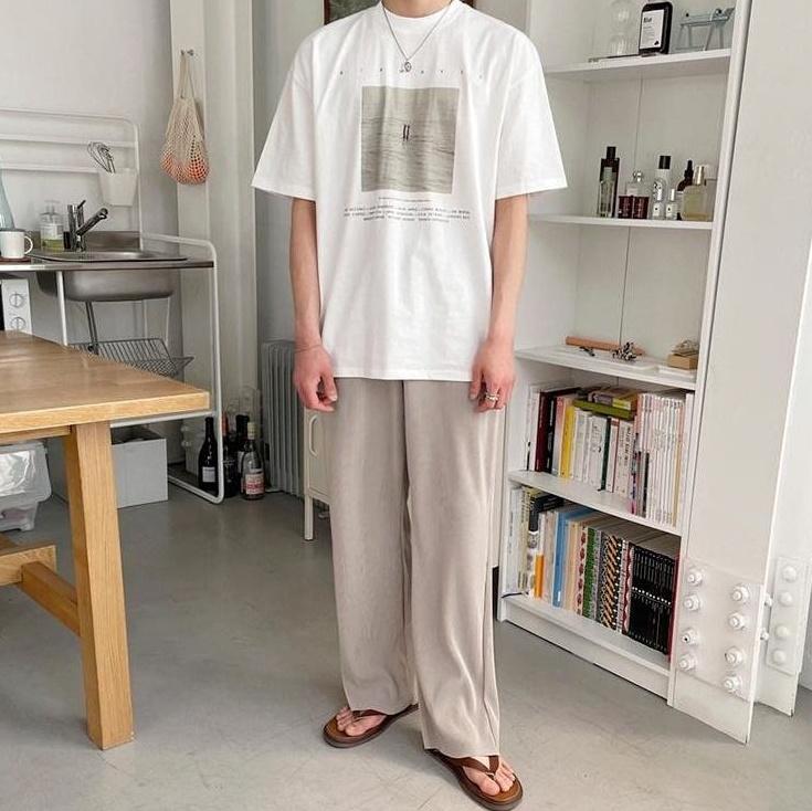 Casual Loose Ice Silk Trousers