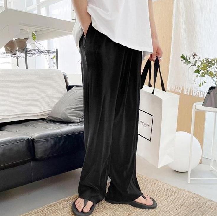 Casual Loose Ice Silk Trousers