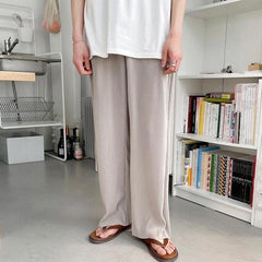 Casual Loose Ice Silk Trousers