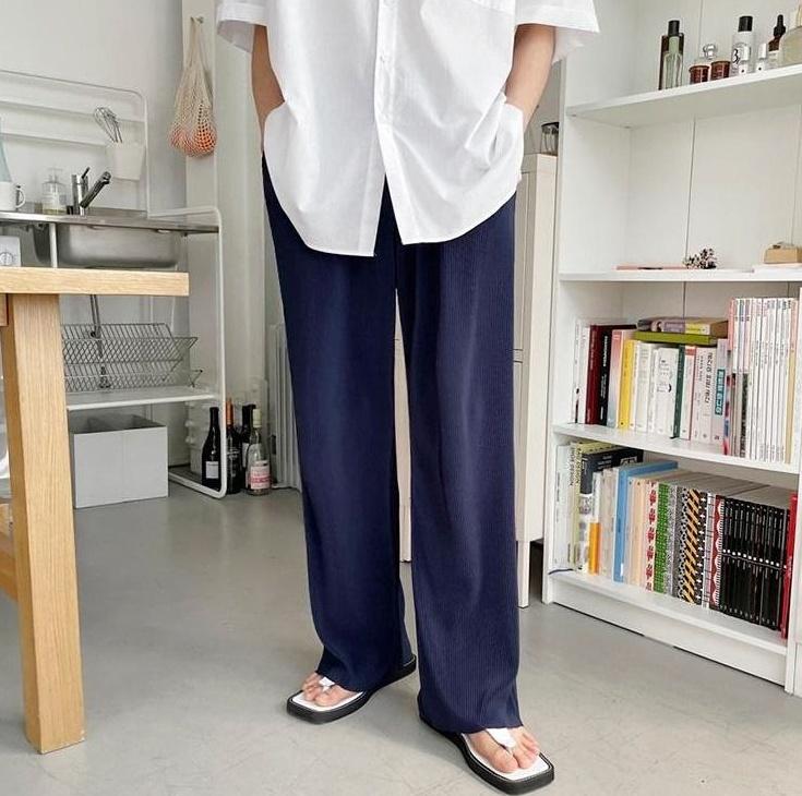 Casual Loose Ice Silk Trousers