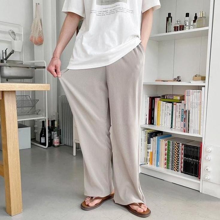 Casual Loose Ice Silk Trousers