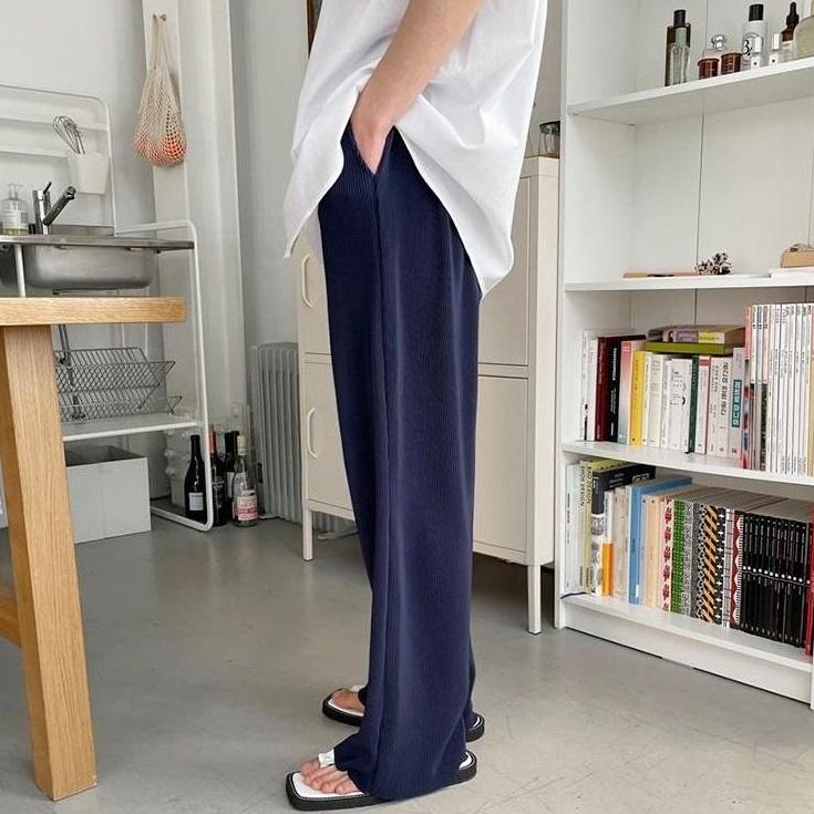 Casual Loose Ice Silk Trousers