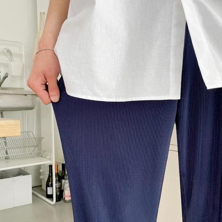 Casual Loose Ice Silk Trousers