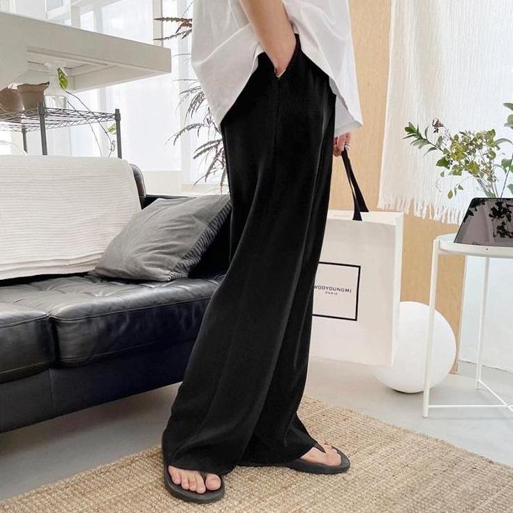 Casual Loose Ice Silk Trousers