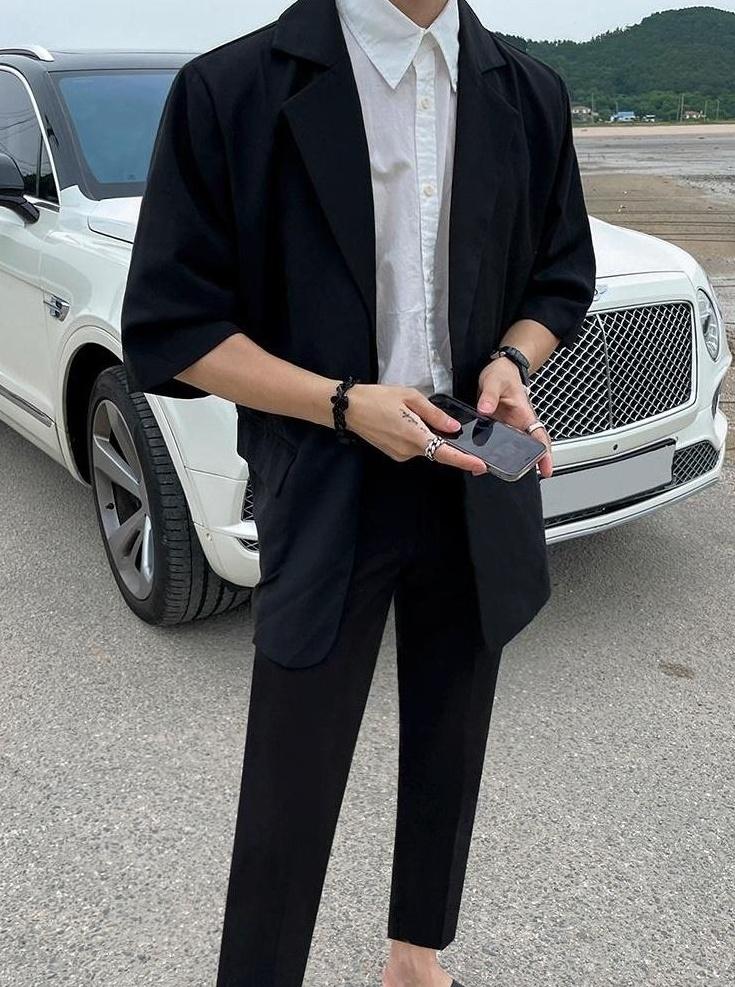 Casual Loose Short Sleeve Blazer