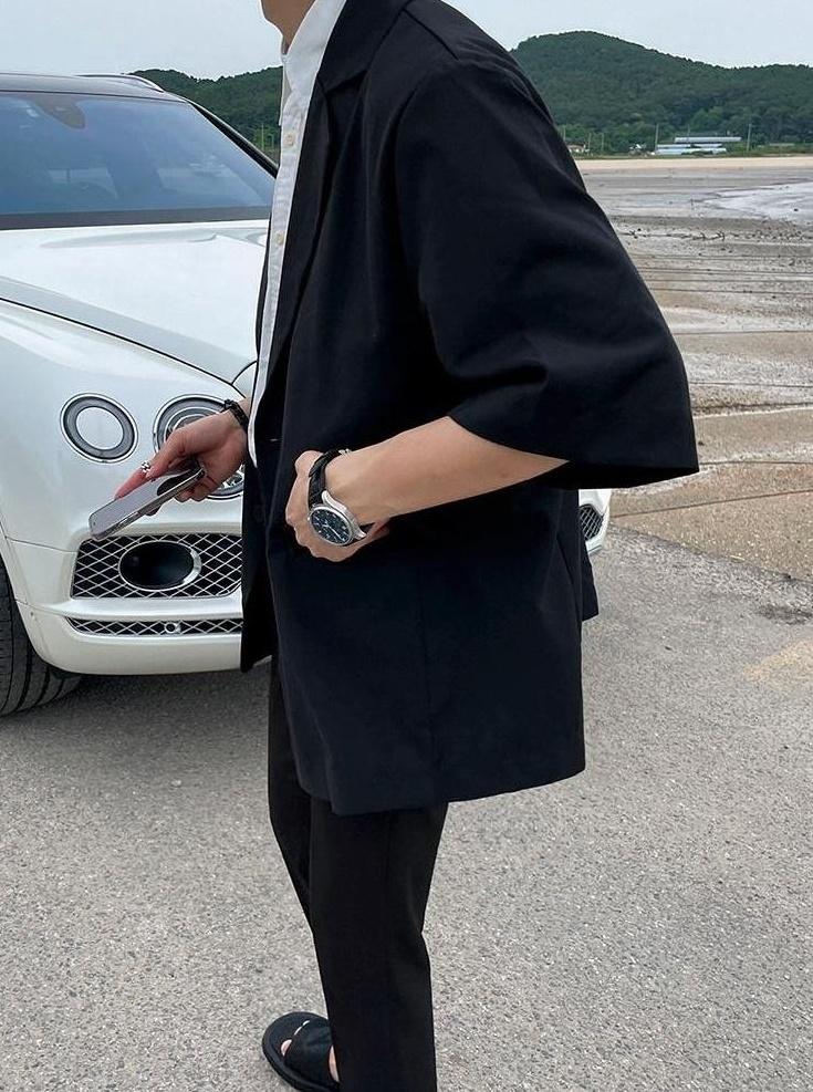 Casual Loose Short Sleeve Blazer