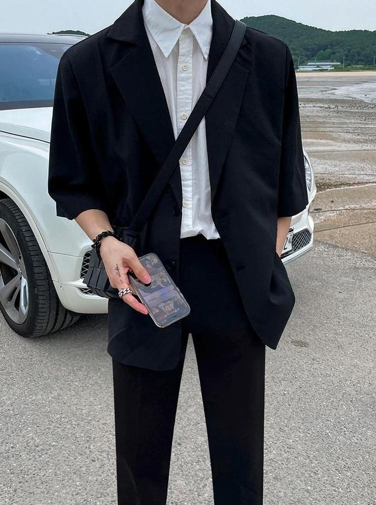 Casual Loose Short Sleeve Blazer
