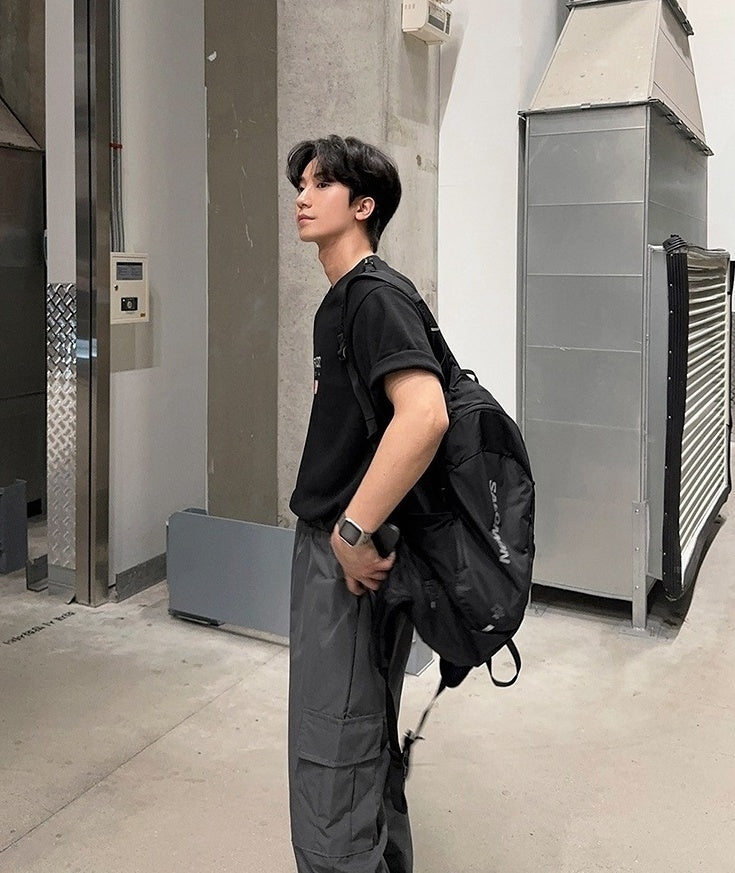 Casual Loose Straight Workwear Trousers