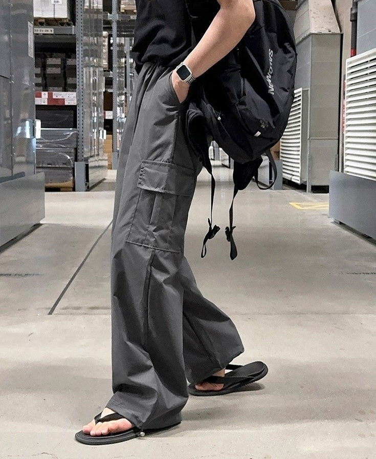 Casual Loose Straight Workwear Trousers