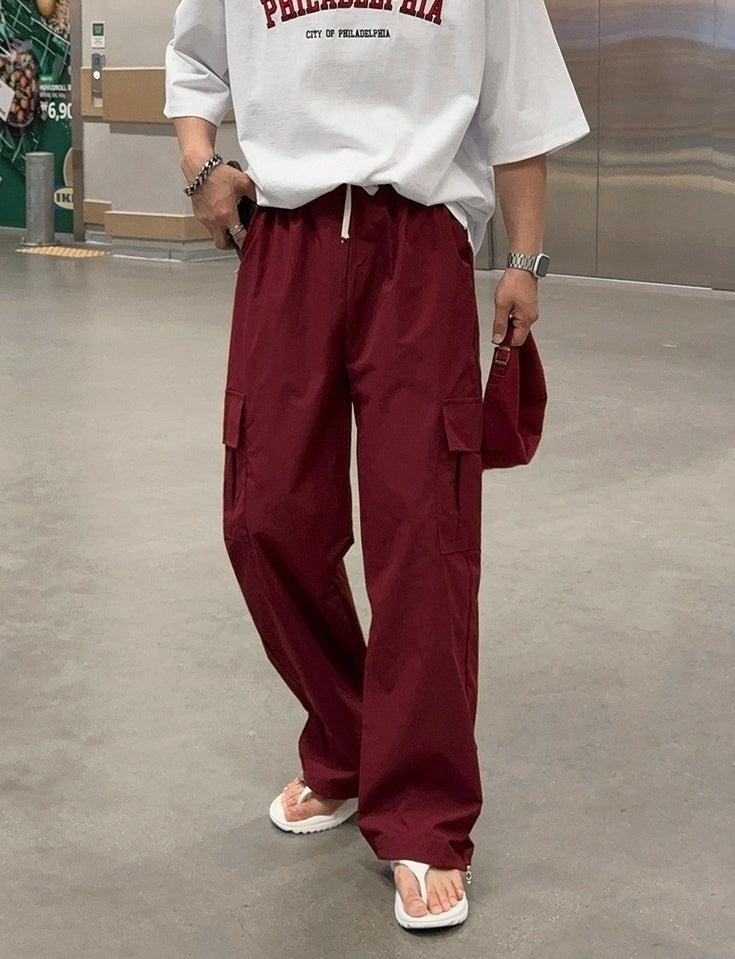 Casual Loose Straight Workwear Trousers
