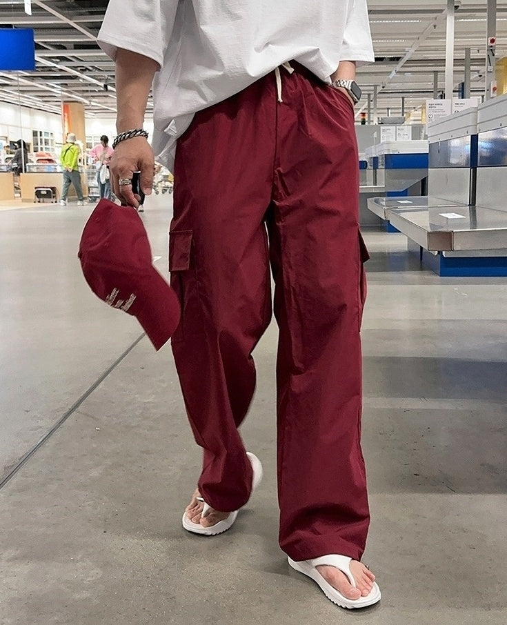 Casual Loose Straight Workwear Trousers
