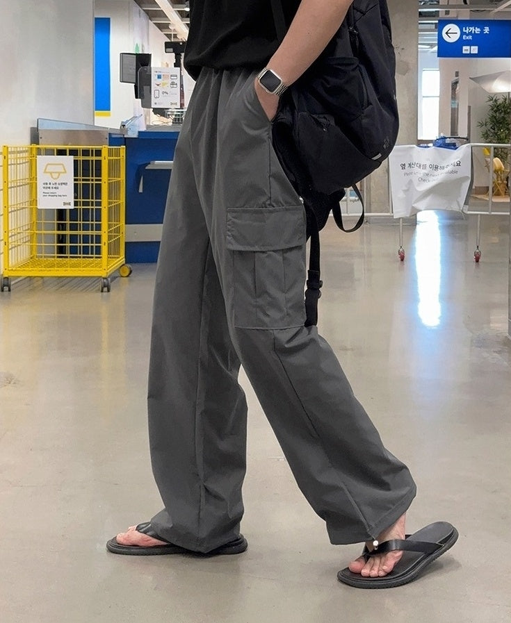 Casual Loose Straight Workwear Trousers