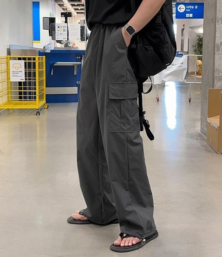 Casual Loose Straight Workwear Trousers