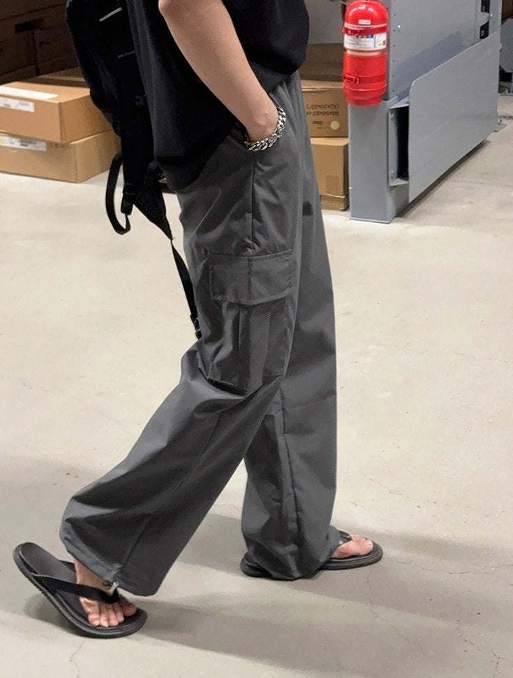 Casual Loose Straight Workwear Trousers