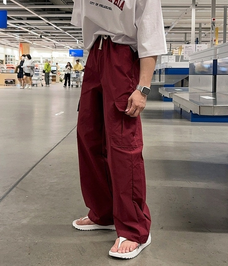 Casual Loose Straight Workwear Trousers