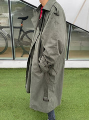 Casual Military Green Trench Coat