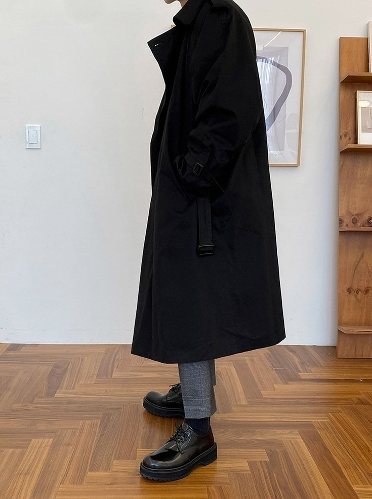 Casual Military Green Trench Coat