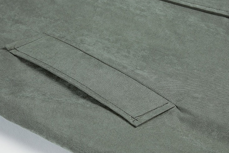 Casual Military Green Trench Coat