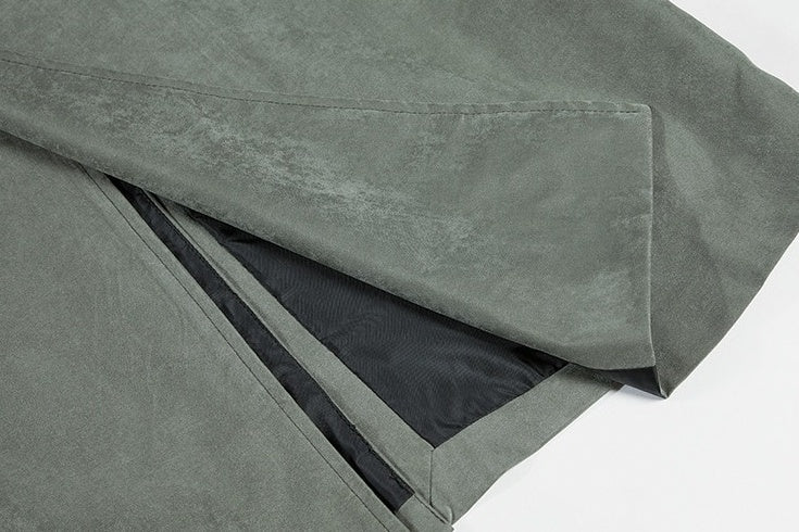 Casual Military Green Trench Coat