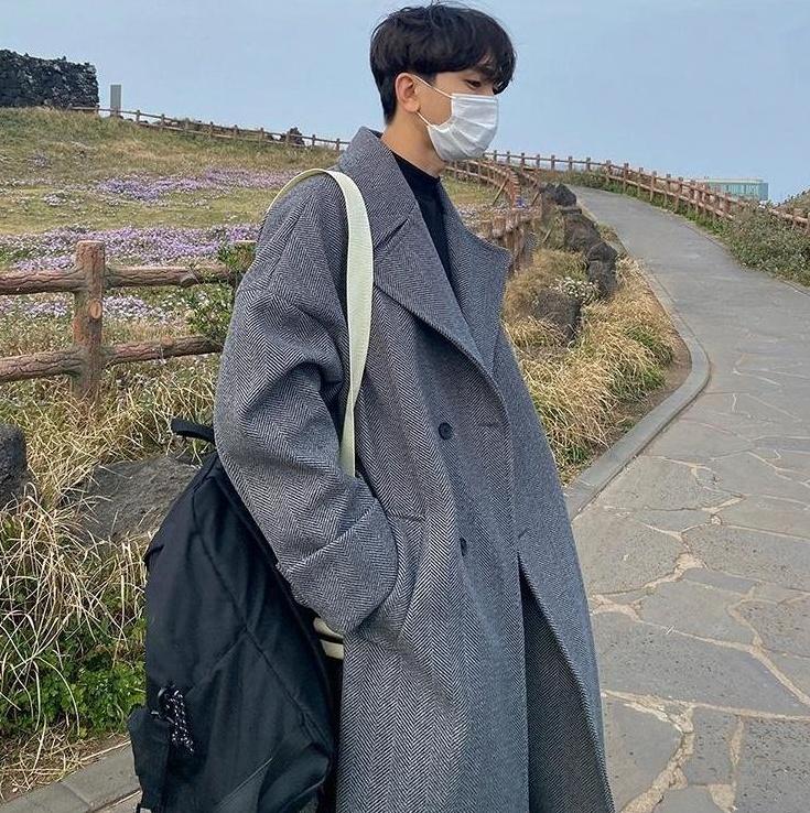 Casual Overcoat With Thickened Fabric