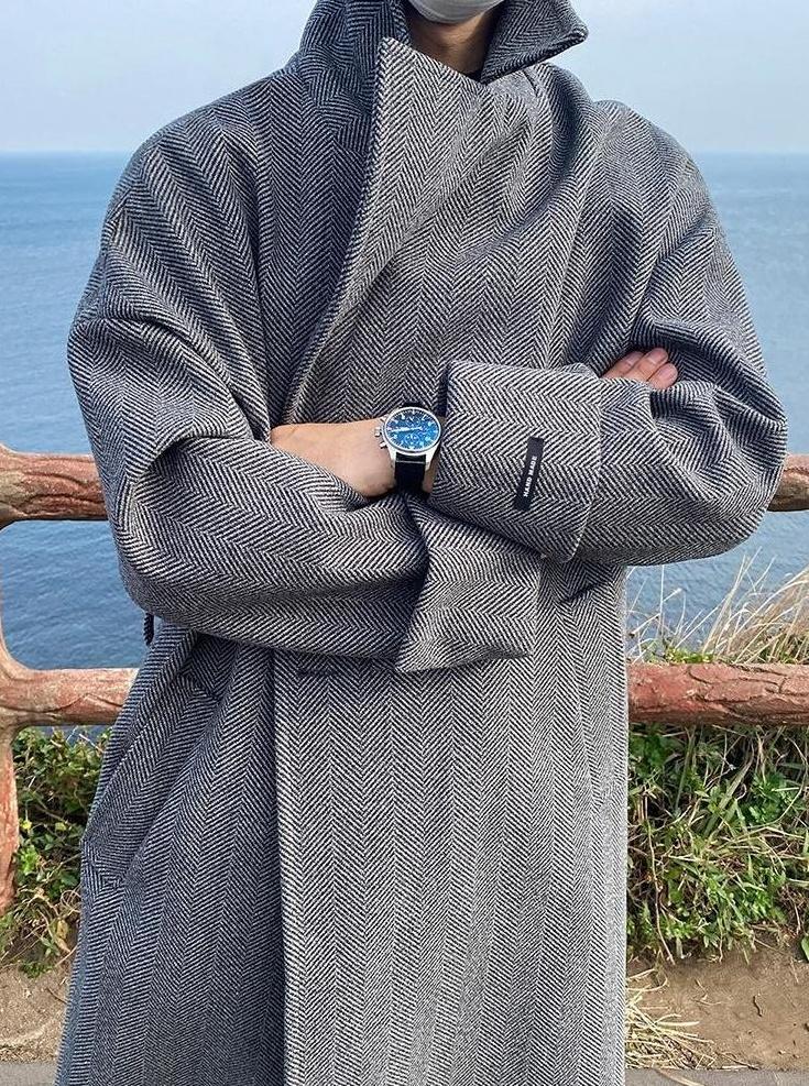 Casual Overcoat With Thickened Fabric