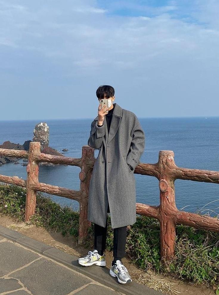 Casual Overcoat With Thickened Fabric
