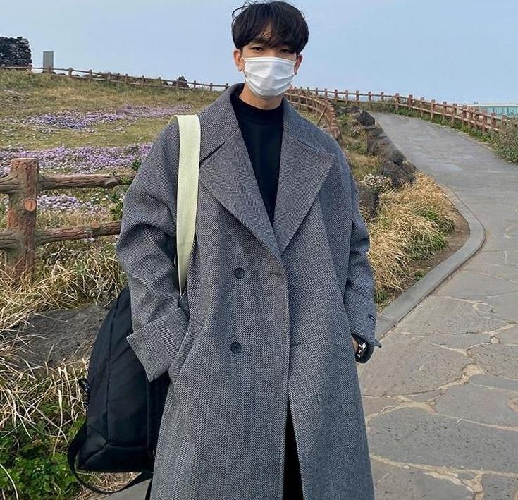 Casual Overcoat With Thickened Fabric