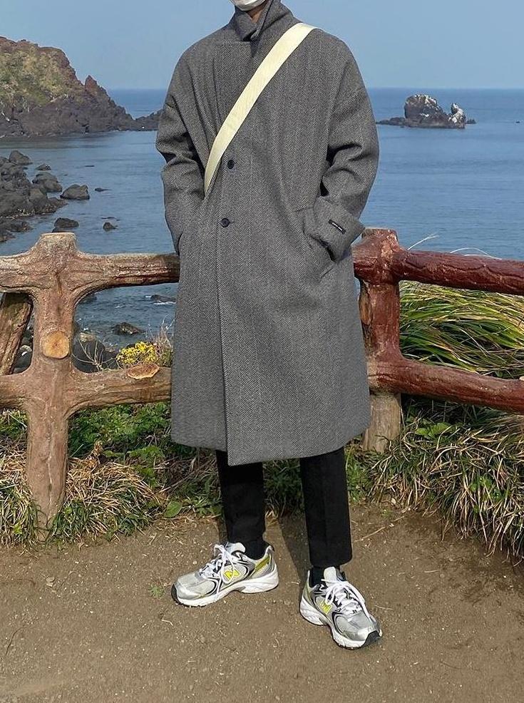 Casual Overcoat With Thickened Fabric