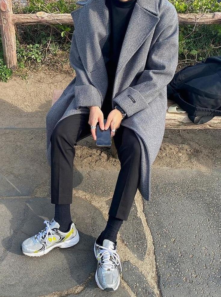 Casual Overcoat With Thickened Fabric
