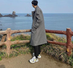 Casual Overcoat With Thickened Fabric