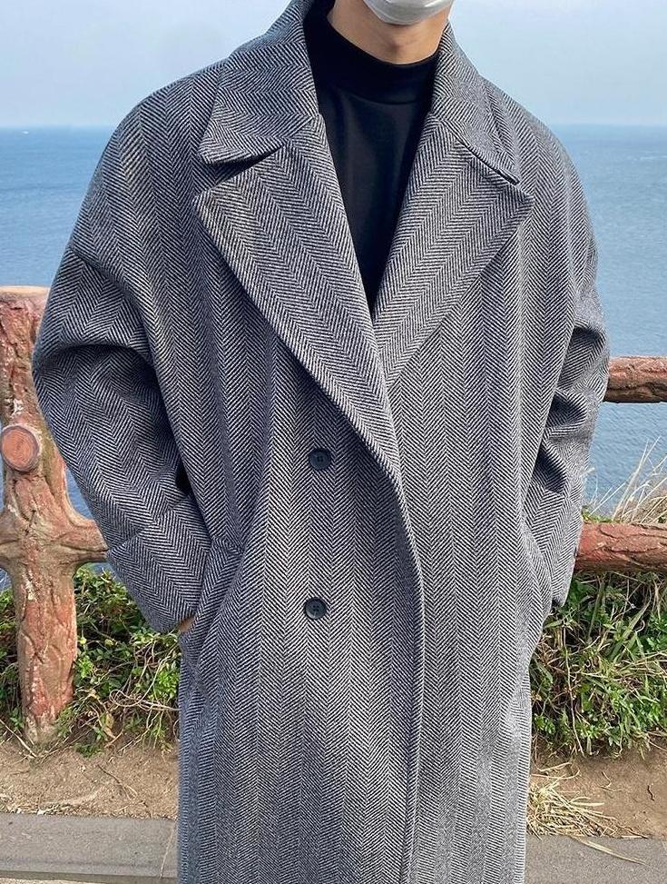 Casual Overcoat With Thickened Fabric