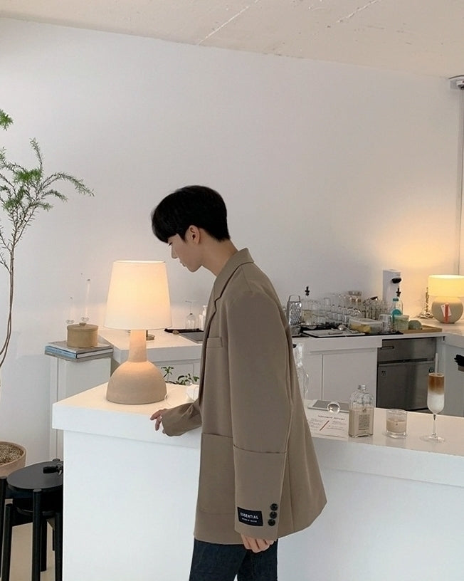 Casual Relaxed Fit Blazer Korean Style