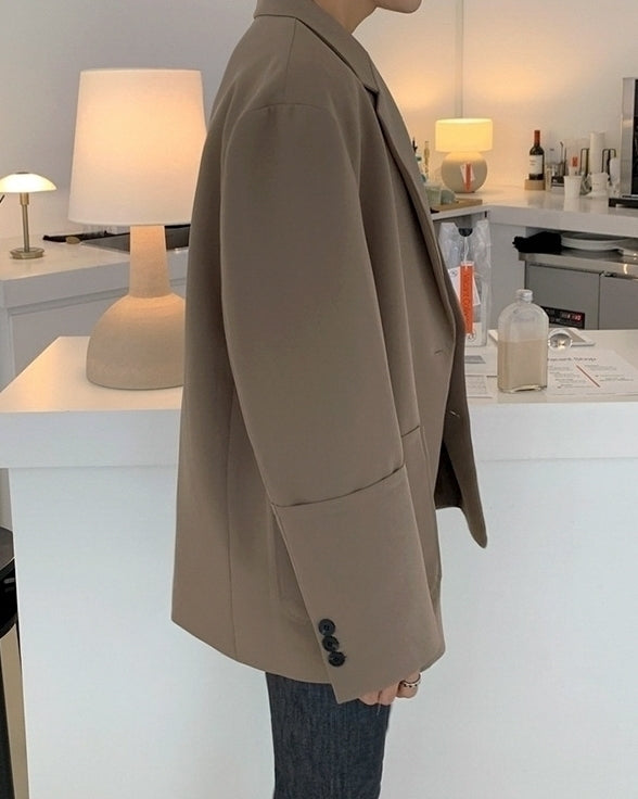 Casual Relaxed Fit Blazer Korean Style