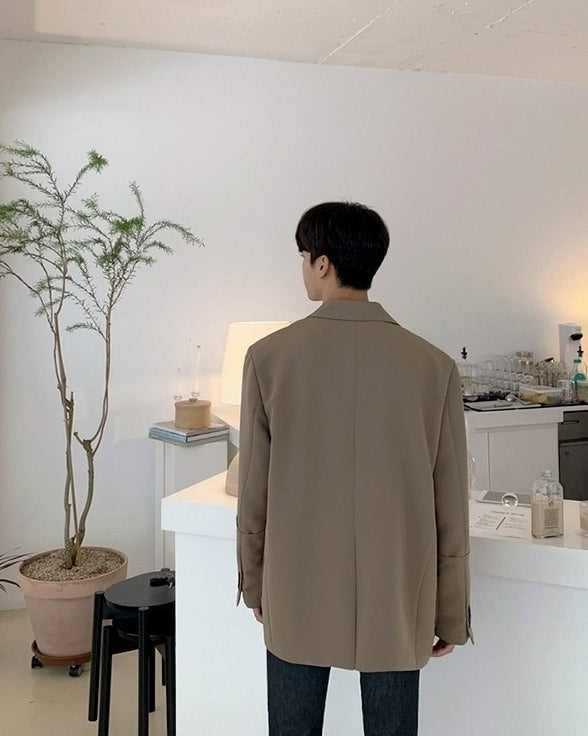 Casual Relaxed Fit Blazer Korean Style